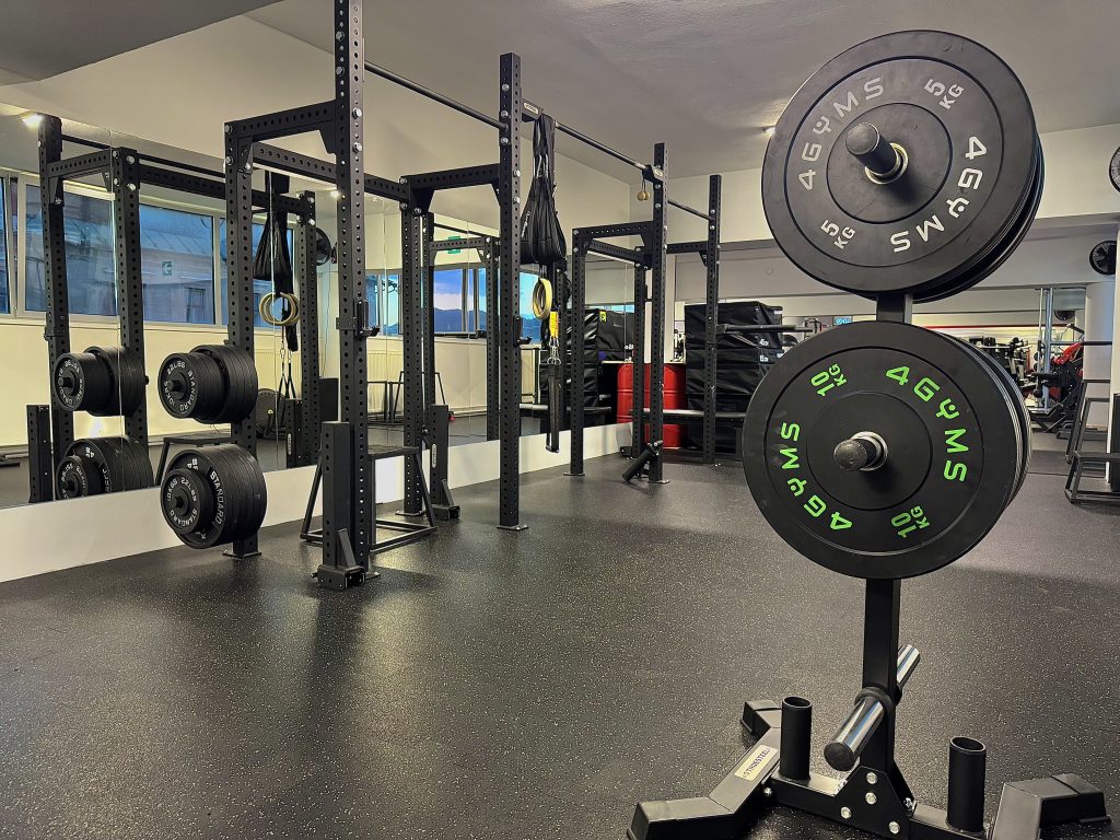 ENERGYM - Funkčná zóna na cvičenie s vlastnou váhou alebo závažím, hrázdami a popruhmi